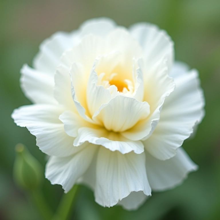Cravo branco representando pureza e inocência.
