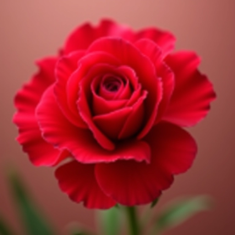 Cravo vermelho, símbolo de amor apaixonado.