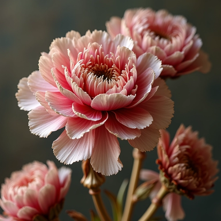 Cravos secos como uma lembrança duradoura.