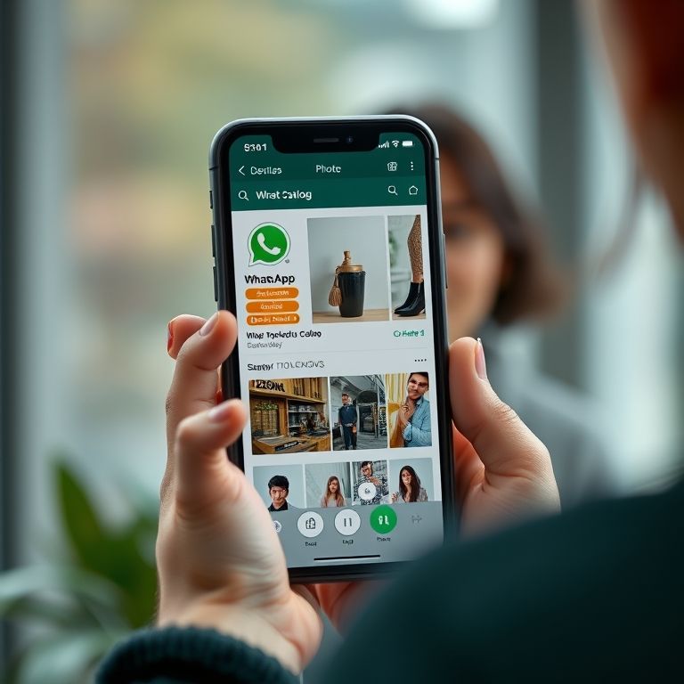 Criando um catálogo de produtos no WhatsApp Business.