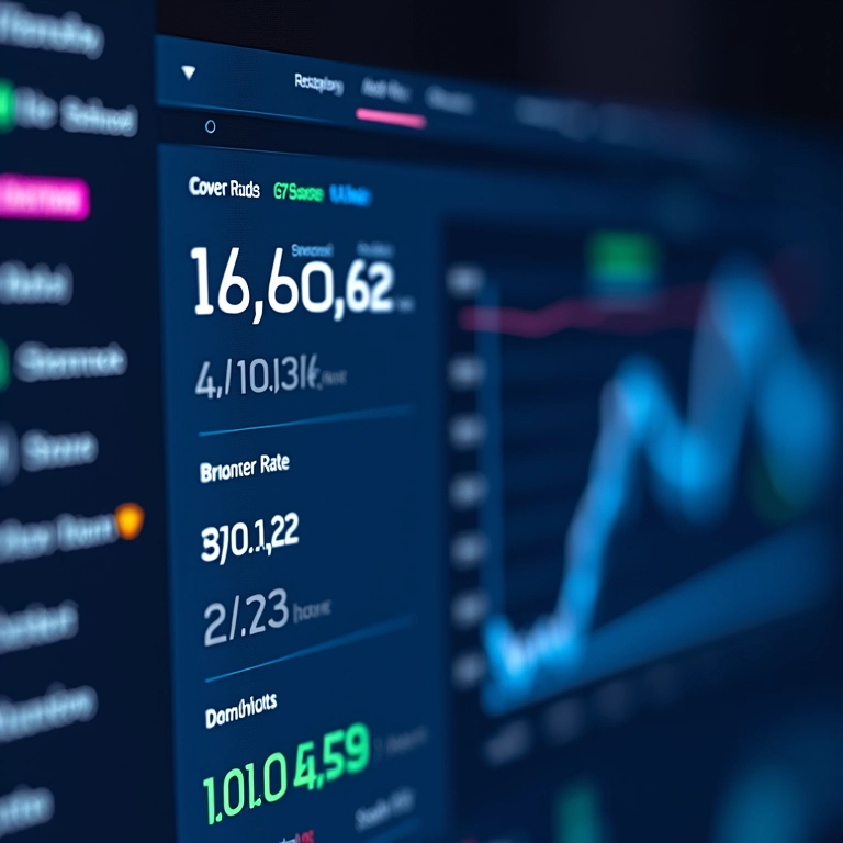 Dashboard com métricas de UX, mostrando taxa de rejeição e conversão.