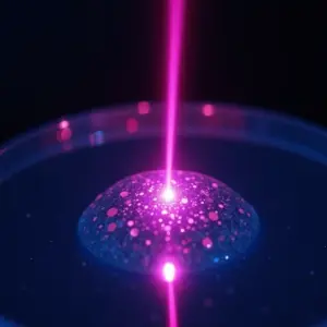 O Que É O Efeito Tyndall Dispersão Da Luz Em Coloides Visível Demonstração do Efeito Tyndall com feixe de laser visível em solução coloidal.