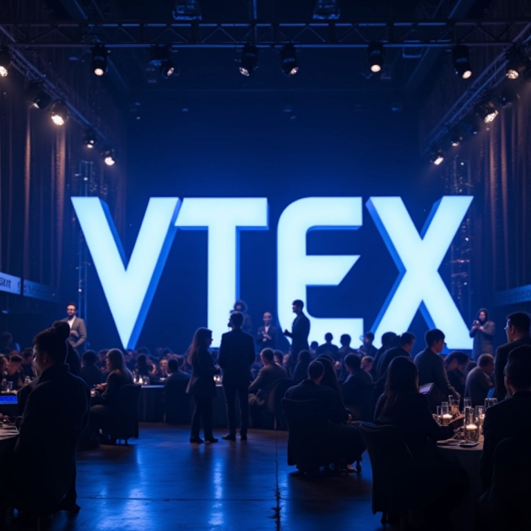 Demonstrações de tecnologia na conferência VTEX DAY.