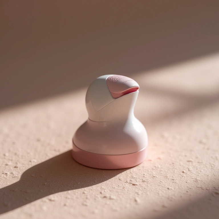 Depilador elétrico Epilady Legend em uma superfície texturizada com iluminação suave.