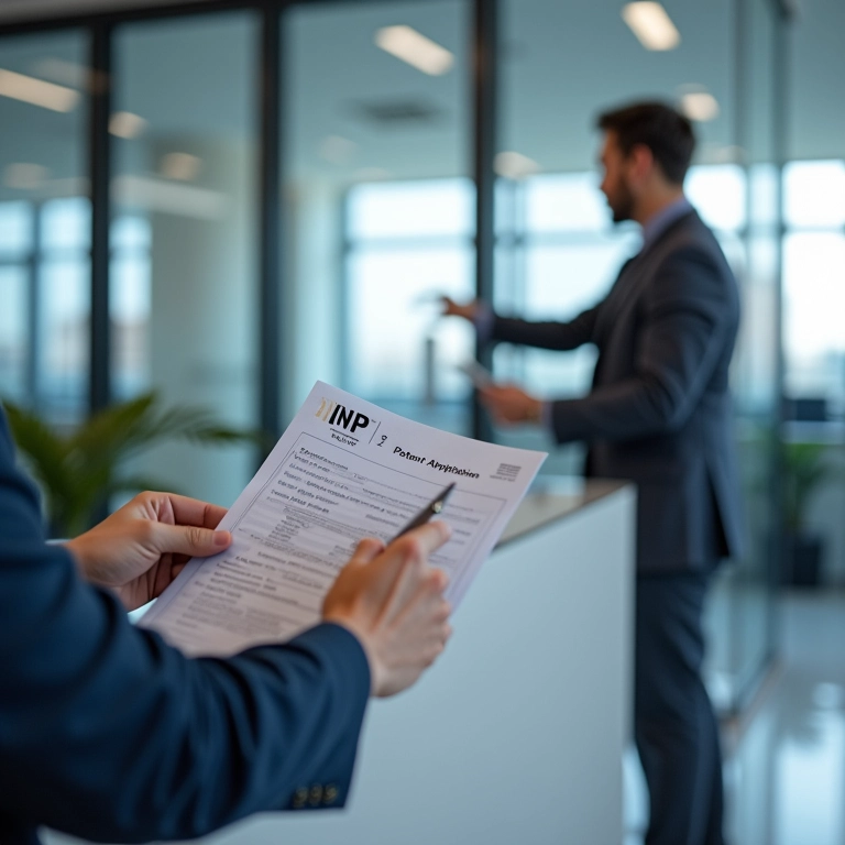 Depósito do pedido de patente no INPI.