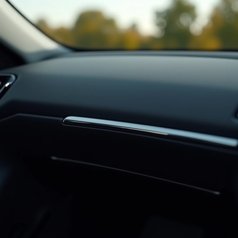 Design moderno do painel com freio de mão eletrônico.