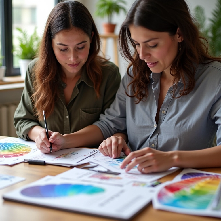 Designers brasileiros criando conceitos originais para uma marca.