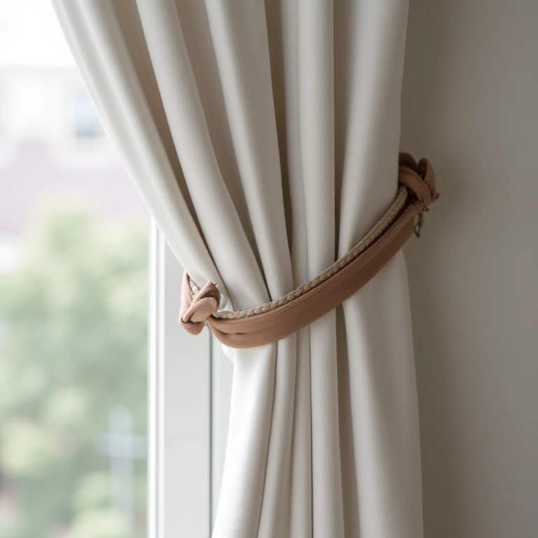 Detalhe de ferragens para cortinas: varão e trilho.