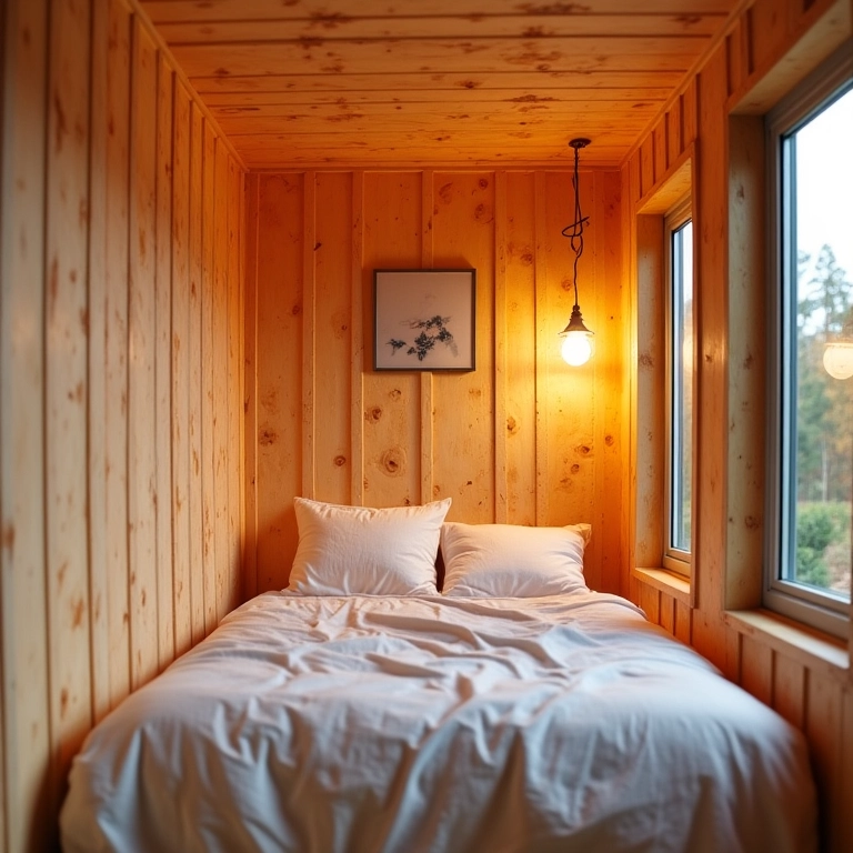 Detalhe do isolamento térmico e acústico em uma casa container.