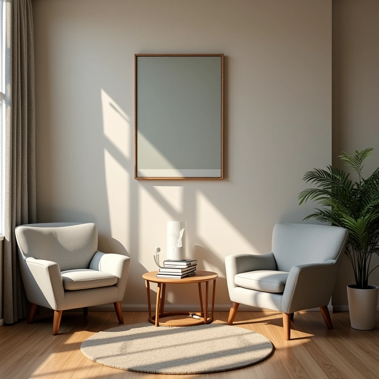 Detalhes acolhedores em consultório médico.