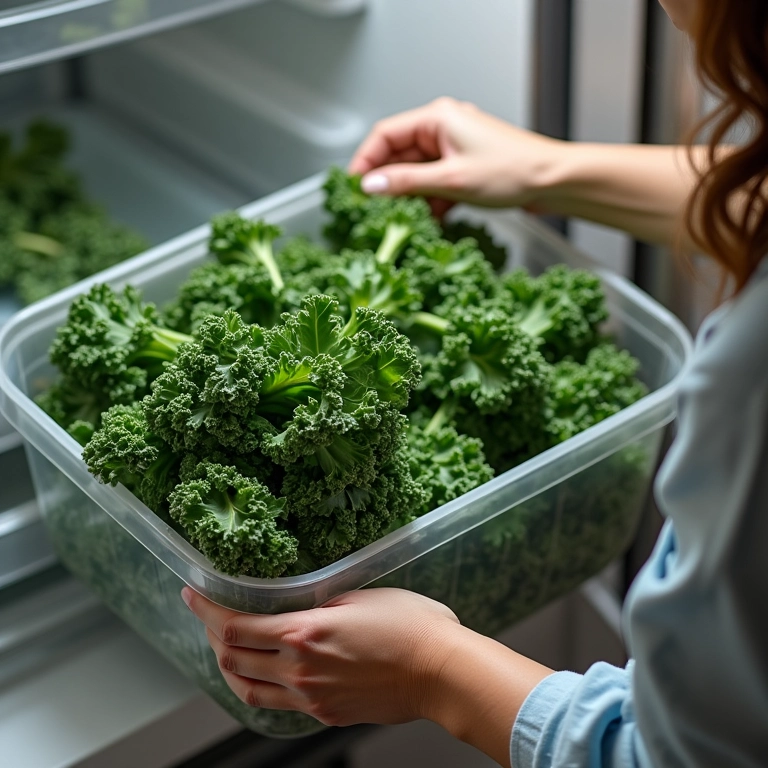 Dica de como conservar a couve por mais tempo na geladeira.