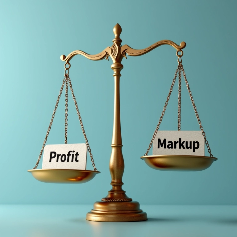 Diferença entre margem de lucro e markup.