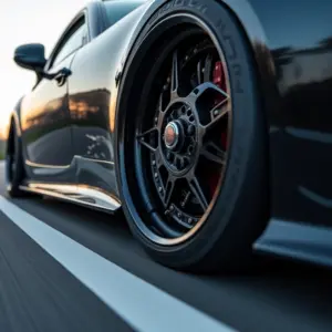 Diferencial de um carro em ação durante uma curva, mostrando o funcionamento e as forças envolvidas.