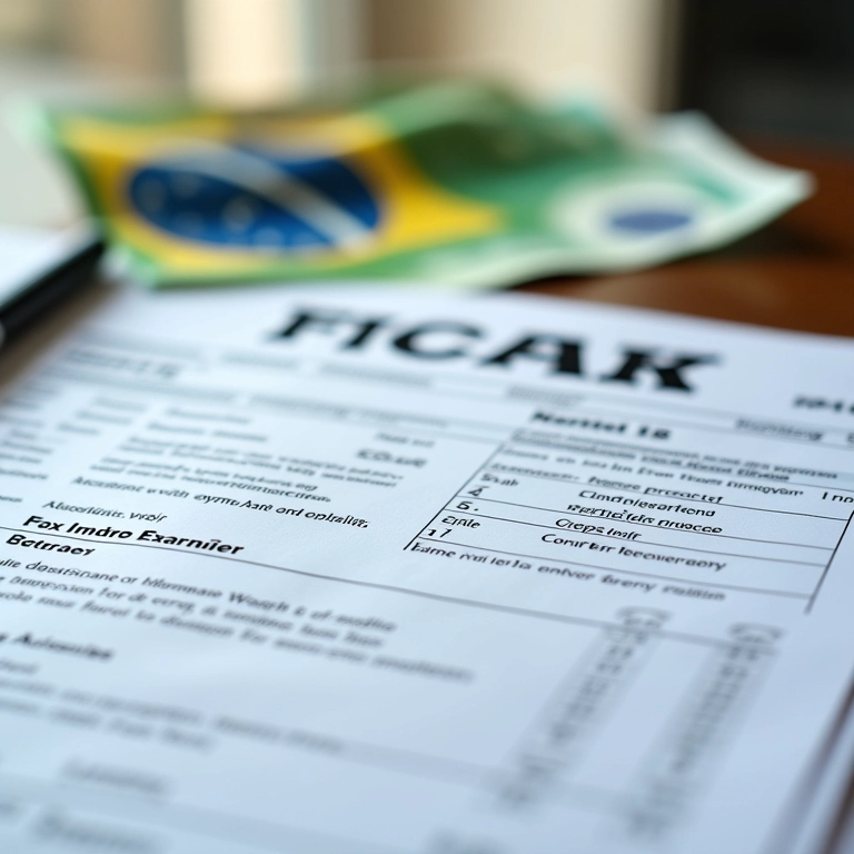 Dinheiro e formulário de taxa MEI.