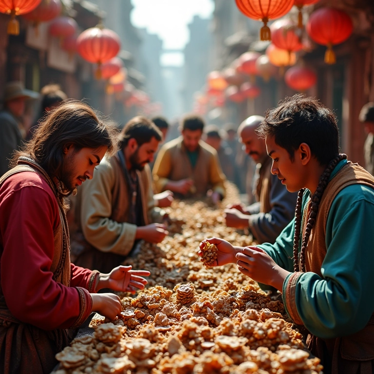 Disseminação da pólvora pela Rota da Seda.
