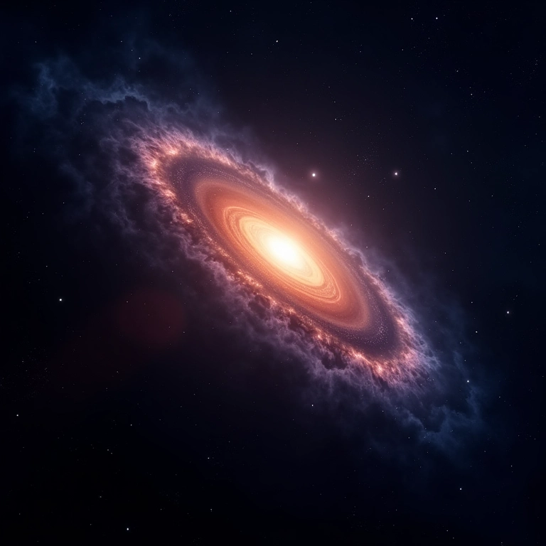 Distribuição de galáxias no universo observável, mostrando a teia cósmica.