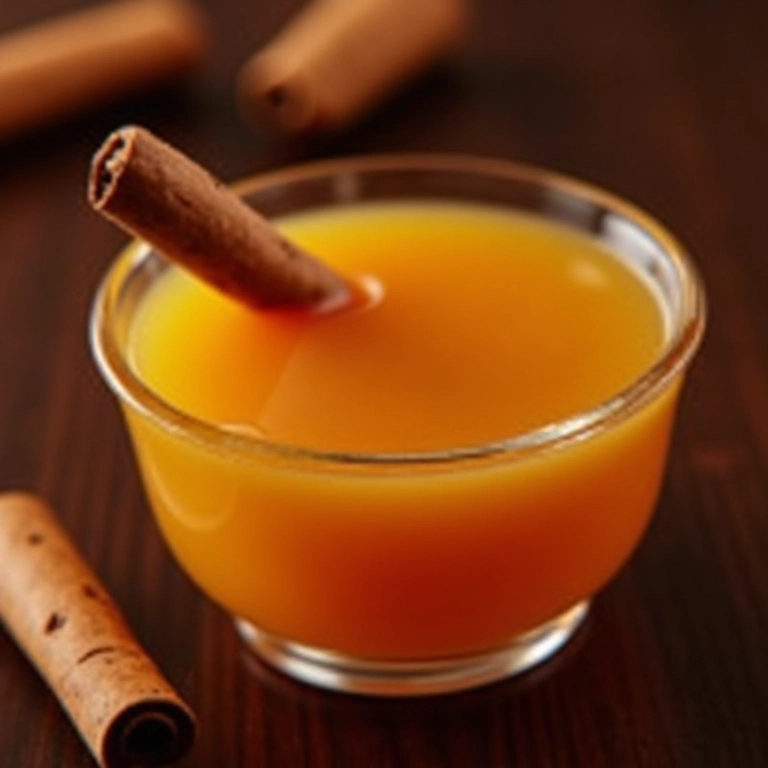 Doce de chuchu em calda, servido em um bowl de vidro, decorado com canela.