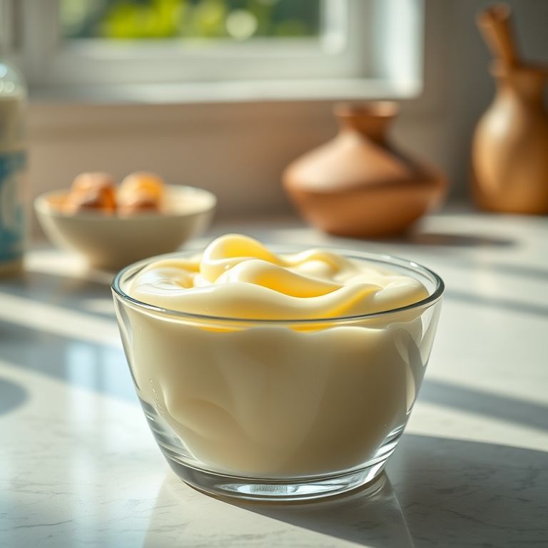 Doce de leite resfriando em recipiente de vidro, pronto para o corte.