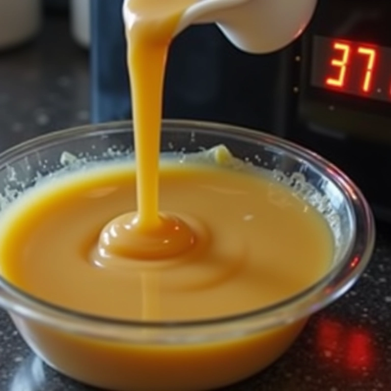 Doce de leite sendo preparado no microondas em recipiente adequado.