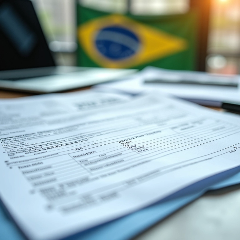 Documentos fiscais organizados para cumprimento de obrigações.