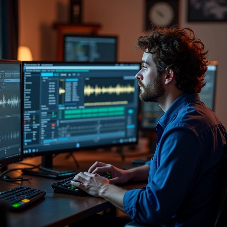 Dublador desenvolve habilidades extras em edição de som.