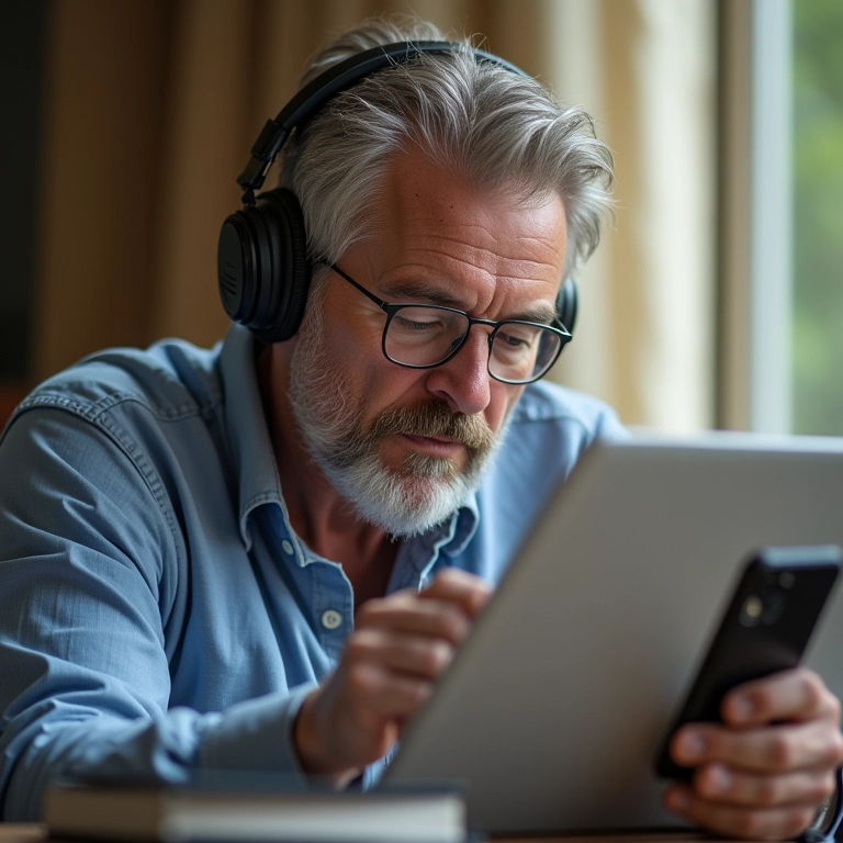 Dublador se mantém atualizado com as novidades da área.