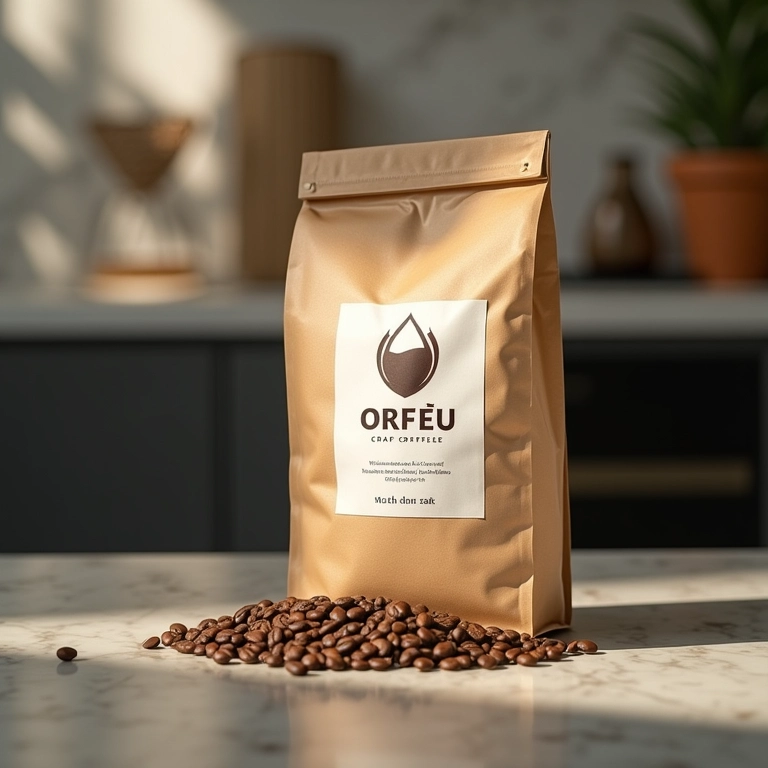 Embalagem de café especial Café Orfeu.