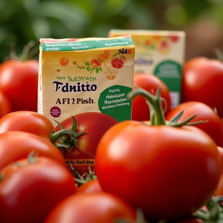 Embalagem do Substrato Forth Tomates, destacando os benefícios para o crescimento.