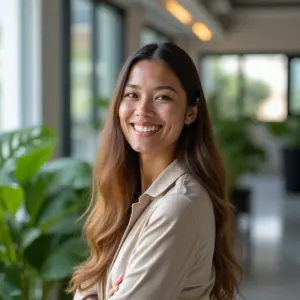 Empreendedor MEI sorrindo em escritório moderno, representando os benefícios de licenças adequadas.