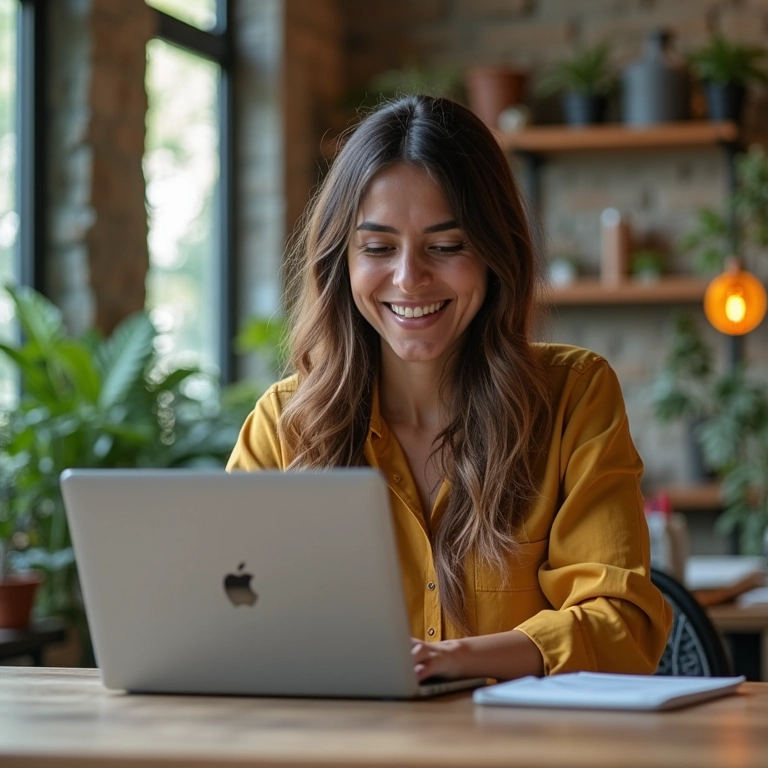 Empreendedor resolvendo problema de cliente online.