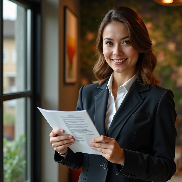 Empresária coletando dados de usuário de forma ética por meio de formulário de consentimento online.