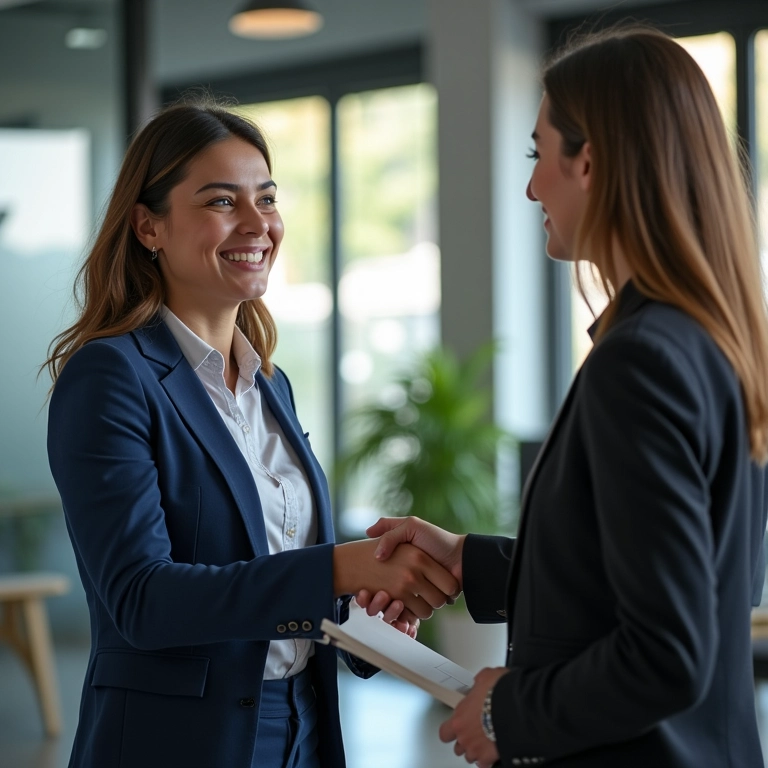Empresário contratando um contador para auxiliar na gestão financeira.