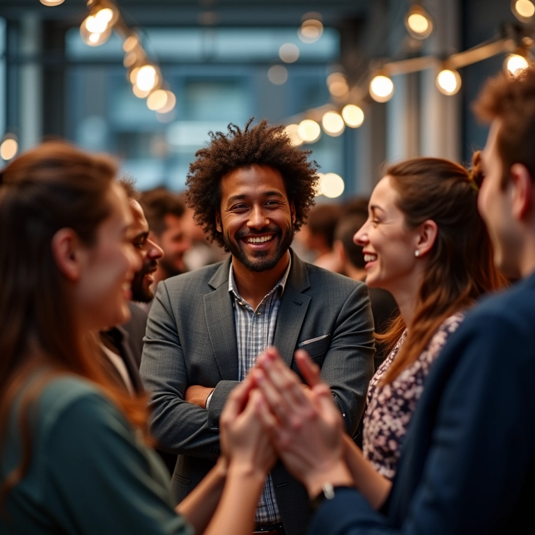 Entrega contínua de valor com equipe Scrum comemorando.