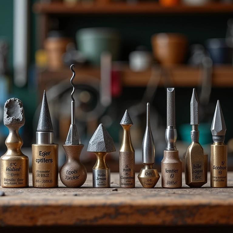 Equipamentos necessários para lapidação de gemas.