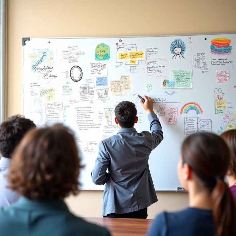 Equipe criando ideias inovadoras com consultoria empresarial.