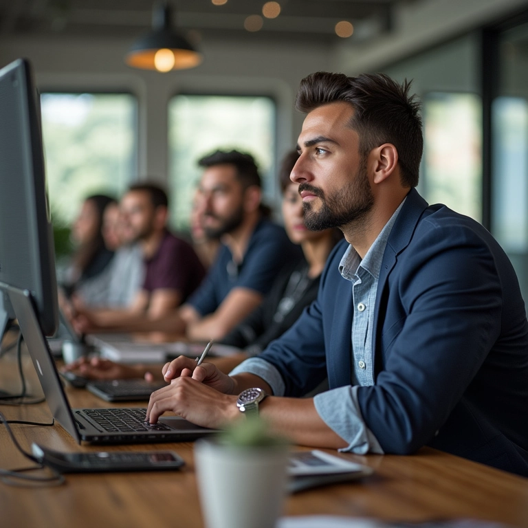 Equipe recebendo feedback positivo de clientes, mostrando a melhora da imagem da empresa.