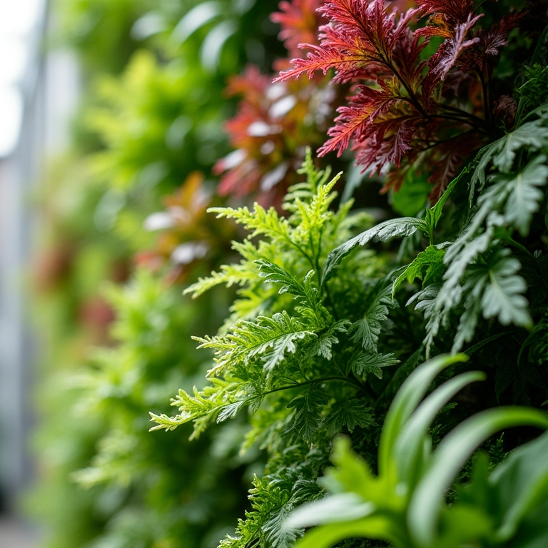 Escolha de plantas para jardim vertical.