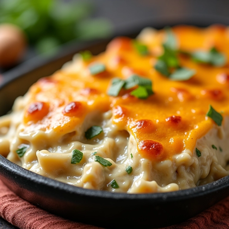 Escondidinho de atum cremoso e reconfortante.