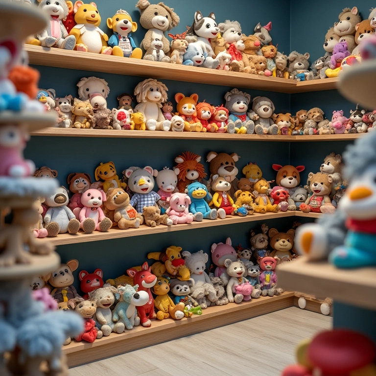 Espaço físico organizado para guardar brinquedos para aluguel.