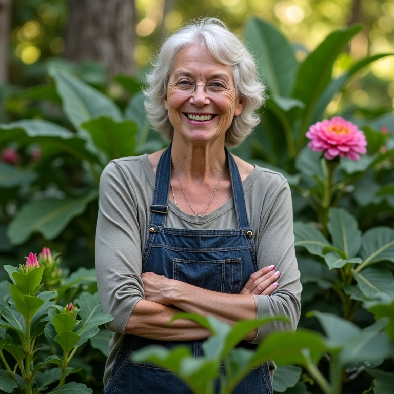 Especialista dando dicas de cuidado para a Flor de Maio.