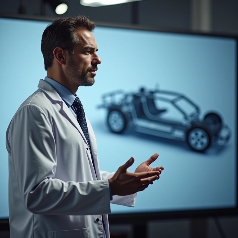 Especialista explicando benefícios da barra anti-torção.