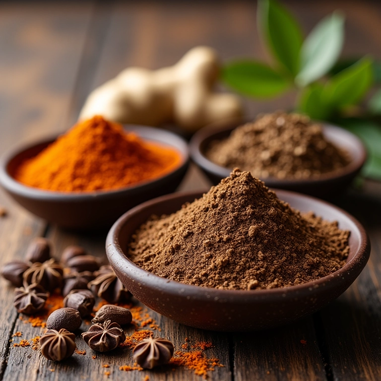 Especiarias para um pão de mel aromático.