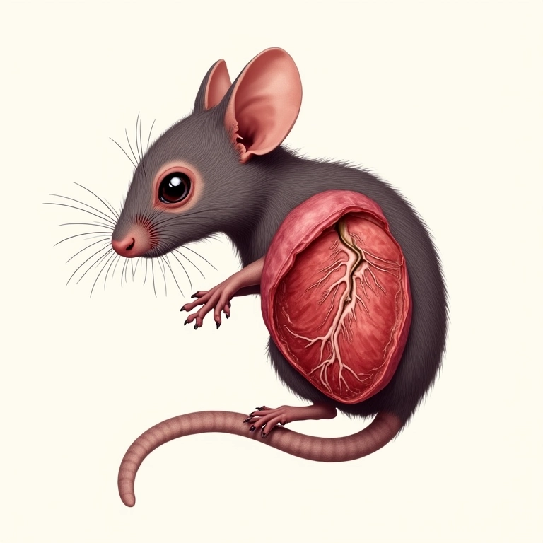 Esquema do coração acelerado do musaranho-pigmeu.