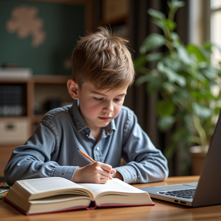 Estudante utilizando a Técnica Pomodoro para estudar com foco.
