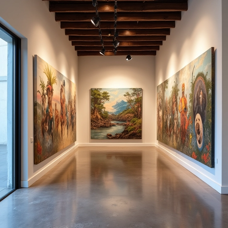 Exclusividade e originalidade: galeria de arte com pinturas originais.