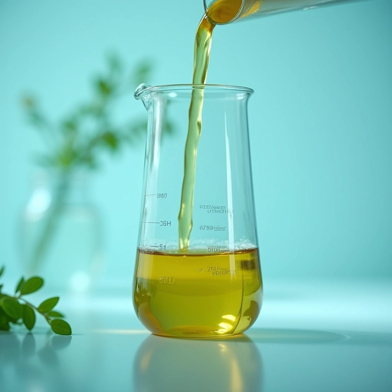 Extrato de Polypodium Leucotomos sendo preparado em laboratório.