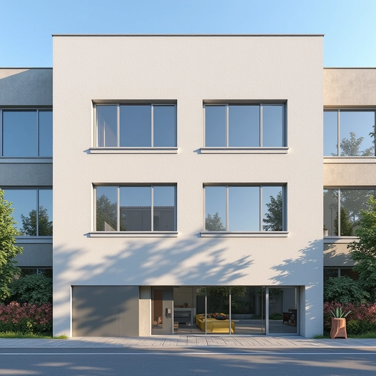 Fachada predial com isolamento eficiente, redução de custos.