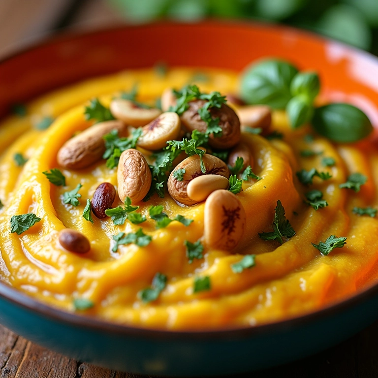 Farofa exótica de banana da terra com castanhas.