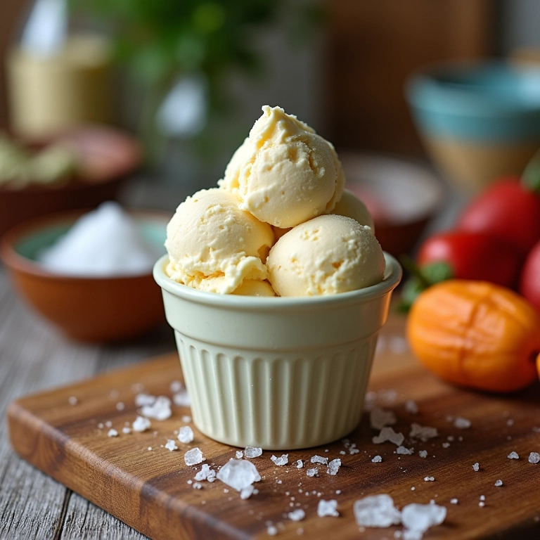 Fazendo sorvete caseiro com sal e gelo, sem complicações.