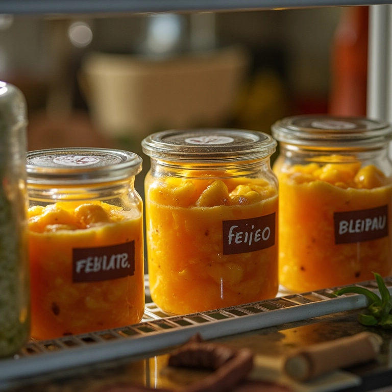 Feijão fresquinho armazenado na geladeira.